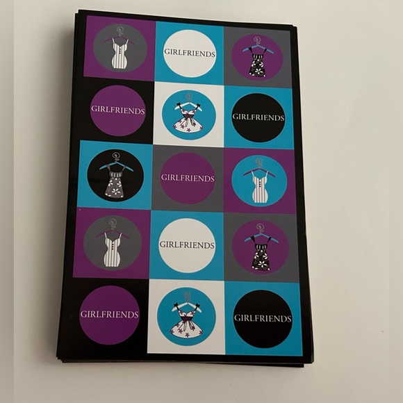 New T.A.R. Designs 18 Blank Greeting Cards "Girlfriends" - Picture 11 of 16